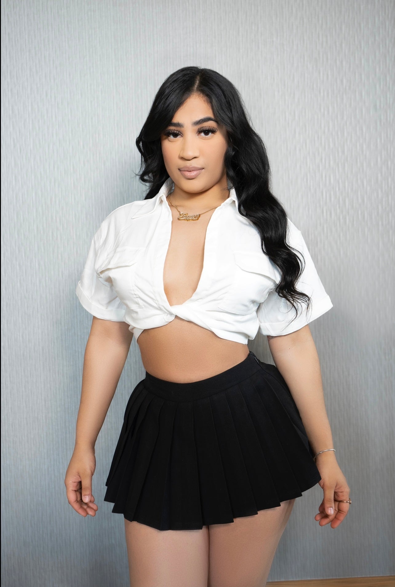 Beverley Crop Top- White