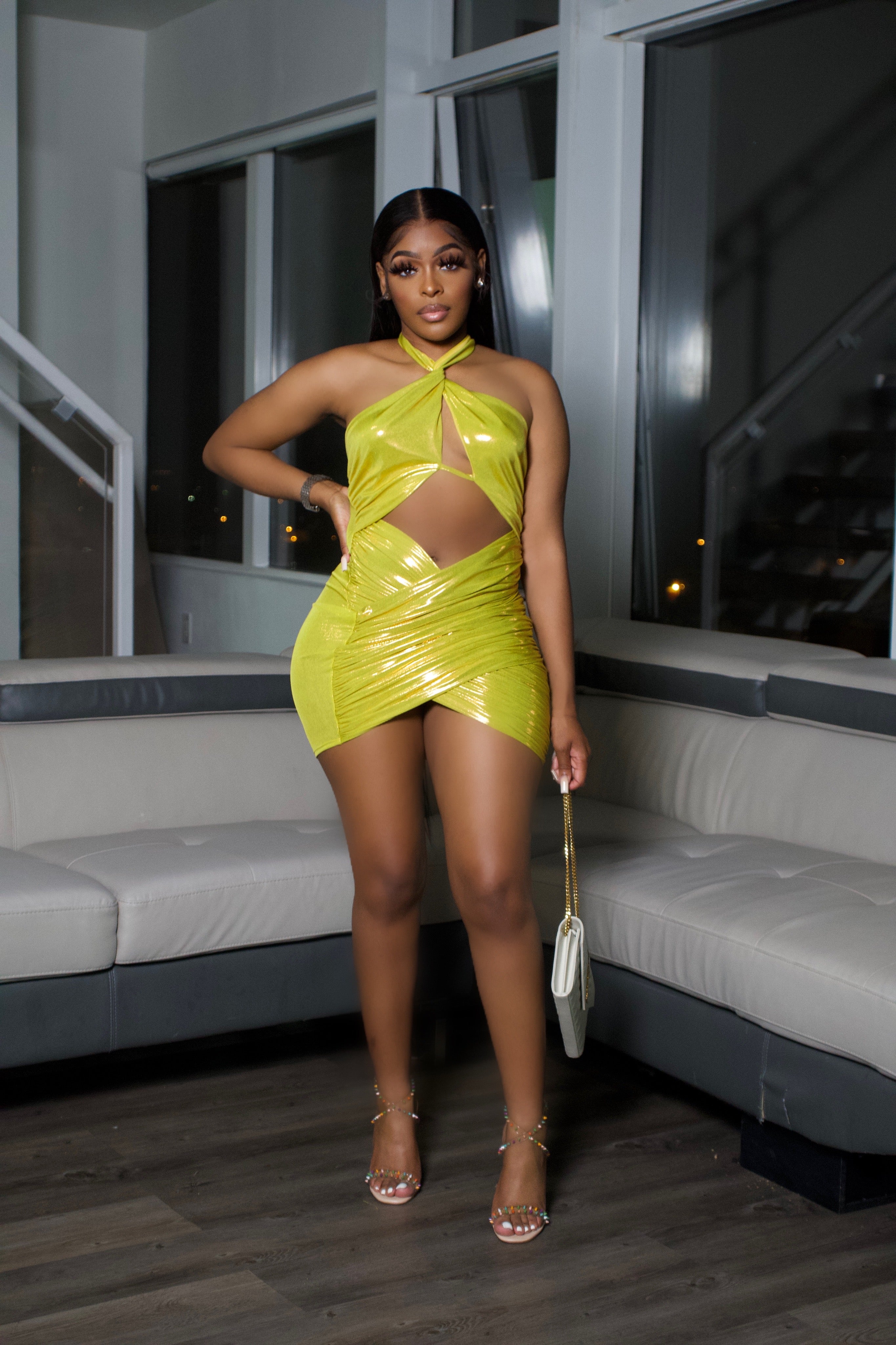 Kandi Dress- Lemon