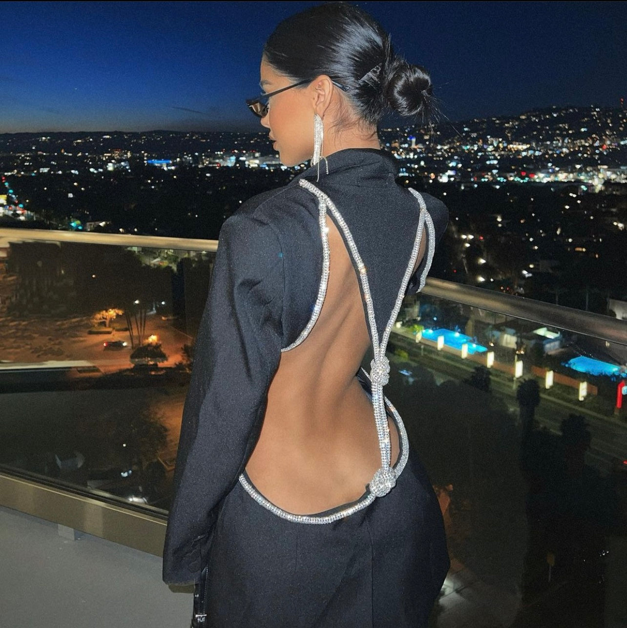 VIP Backless Diamond Blazer
