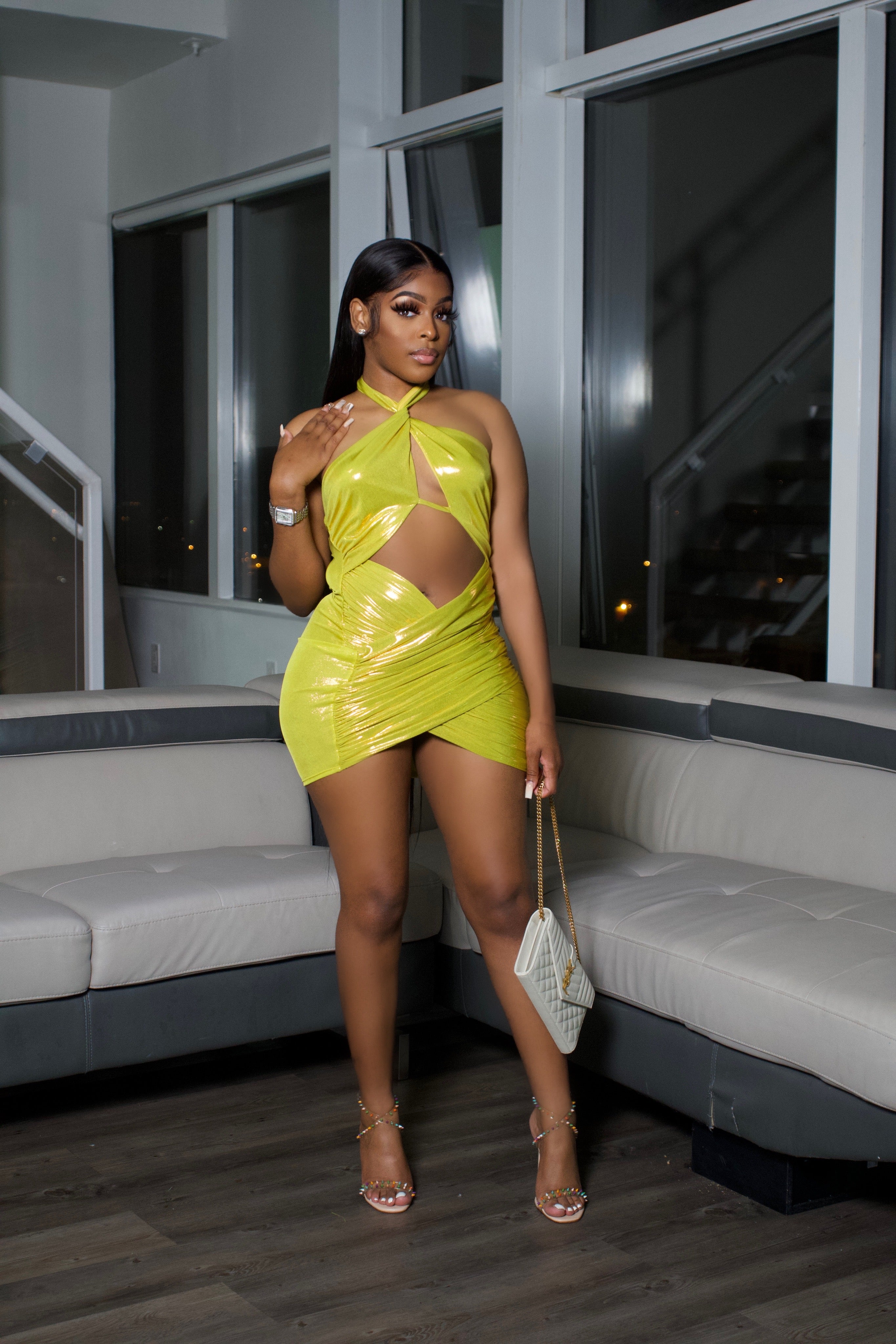 Kandi Dress- Lemon