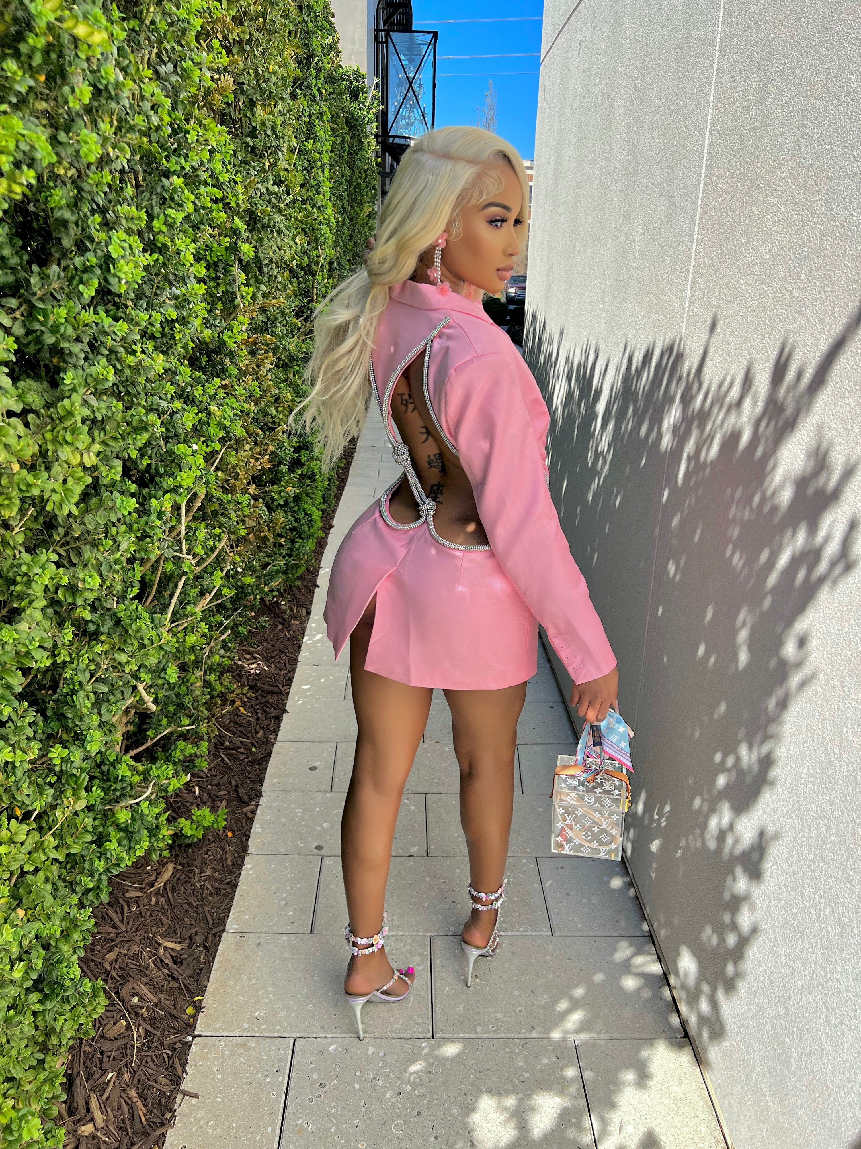 VIP Backless Diamond Blazer