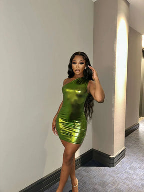 Liquid Dress- Green