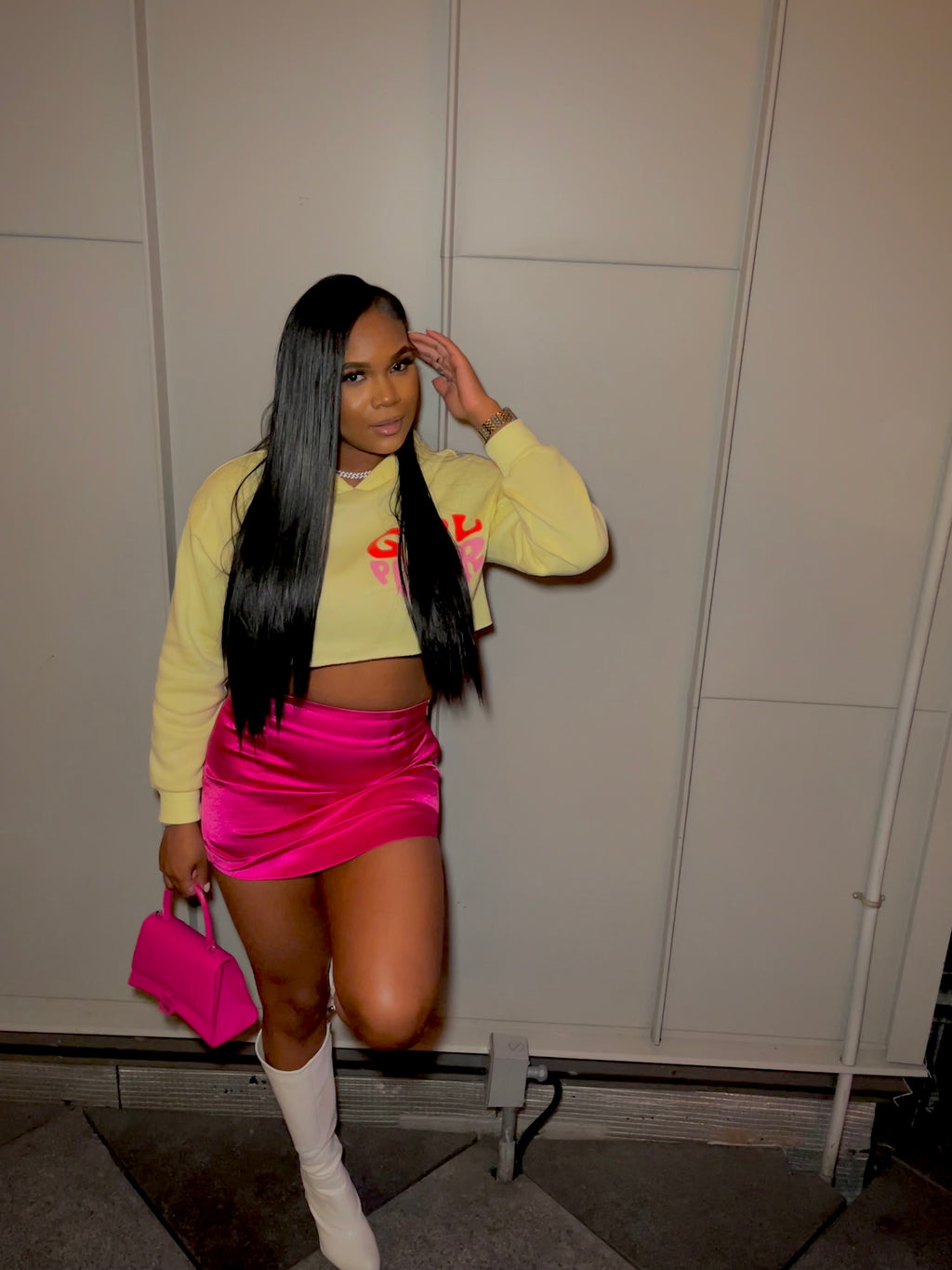 Girl Pwr Top- Yellow