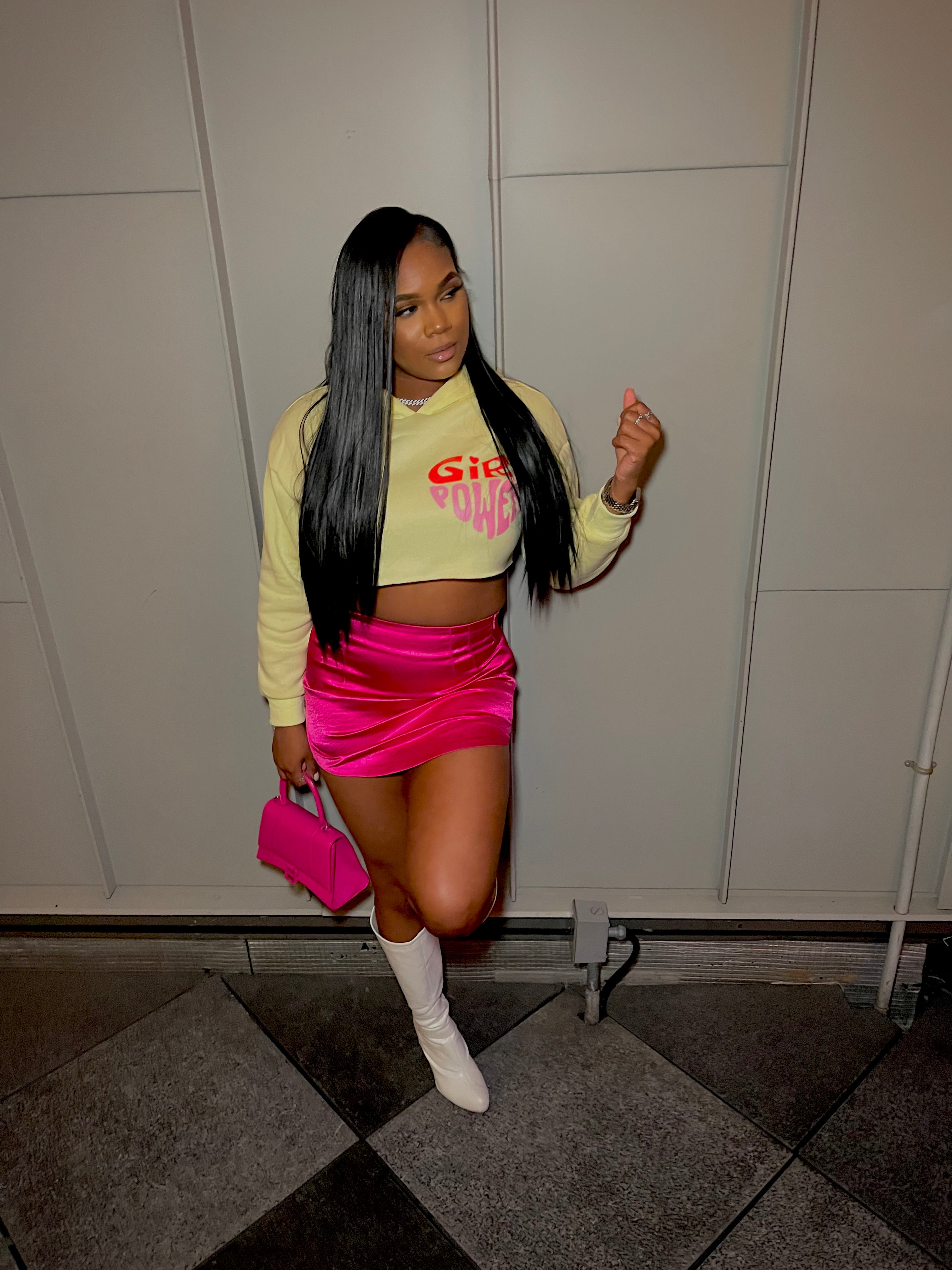 Girl Pwr Top- Yellow